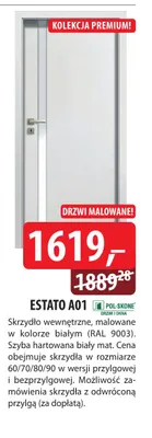 Skrzydło wewnętrzne malowane Estato A01 Pol-Skone promocja w Dobre Dla Domu