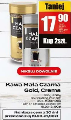 Kawa Mała Czarna Gold, Crema promocja w Supeco