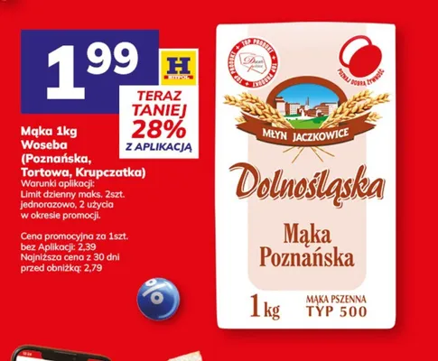 Mąka pszenna Tortowa Dolnośląska promocja w Hitpol