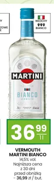 Wino białe Vermouth Martini Bianco promocja w Twój Market