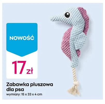 Zabawka pluszowa dla psa 15x33x4cm promocja w Pepco