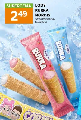 Lody rurka Nordis śmietankowa promocja w Stokrotka