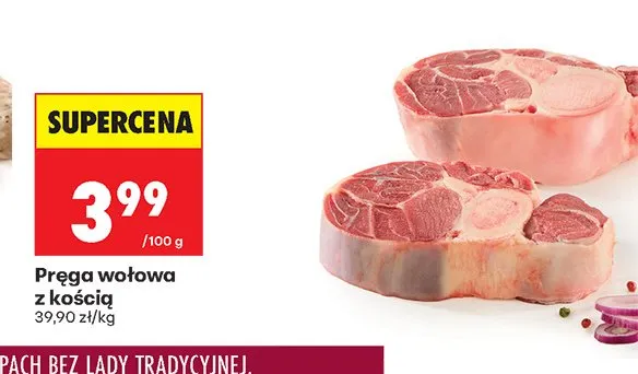 Pręga wołowa z kością promocja w Biedronka