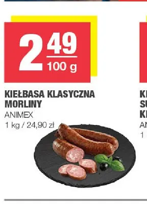 Kiełbasa klasyczna Morliny promocja w SPAR
