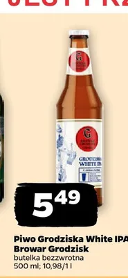 Piwo Grodziska White IPA Browar Grodzisk promocja w Netto