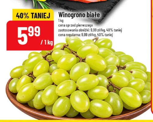 Winogrona białe promocja w POLOmarket