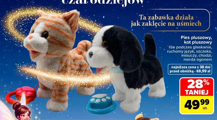 Pies pluszowy promocja w Carrefour