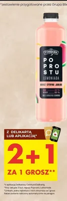 Napój Po Prostu Lemoniada cytryna limonka jabłko Tymbark promocja w Delikatesy Centrum