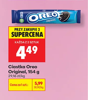 Ciastka Oreo Original promocja w Biedronka