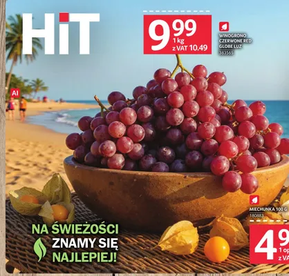 Winogrona czerwone Red Globe promocja w Selgros