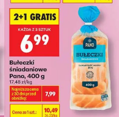 Bułeczki śniadaniowe Pano promocja w Biedronka