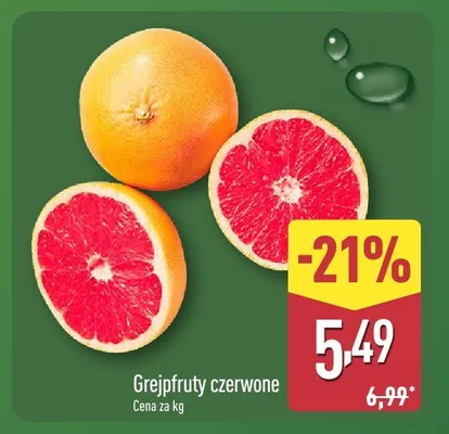 Grejpfruty czerwone Sanlucar promocja w Aldi