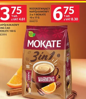 Kawa rozpuszczalna Rozgrzewający napój kawowy 3 w 1 Mokate promocja w Selgros