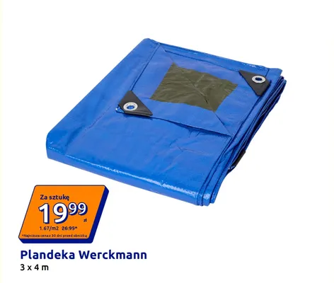 Plandeka Werckmann 3x4 m promocja w Action