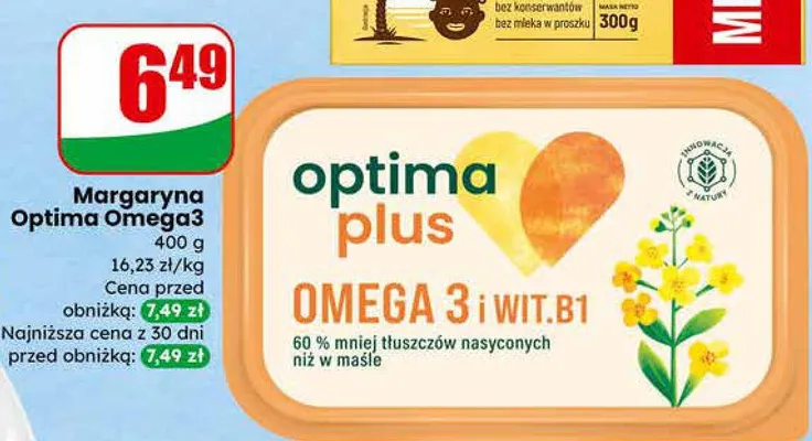 Margaryna Optima Omega3 promocja w Dino