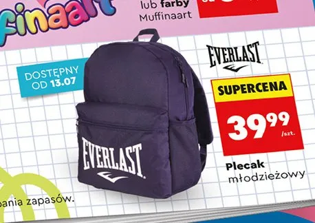 Plecak młodzieżowy Everlast promocja w Biedronka