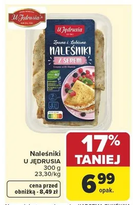 Naleśniki z serem U Jędrusia promocja w Carrefour