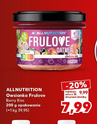 Owsianka Frulove Berry Kiss Allnutrition promocja w Kaufland