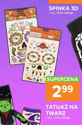 Tatuaż na twarz promocja w Stokrotka