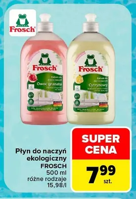 Płyn do naczyń ekologiczny Frosch cytrynowy promocja w Carrefour