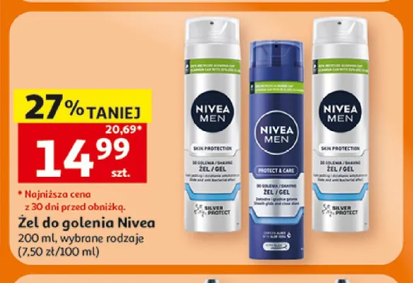 Żel do golenia Nivea Men Protect & Care promocja w Auchan