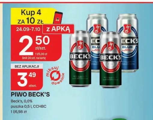 Piwo Beck's promocja w Chorten