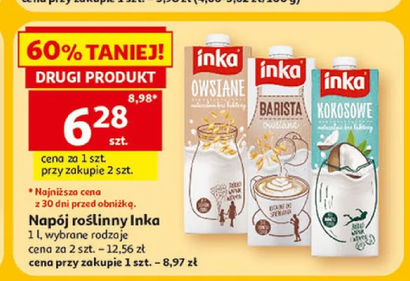 Napój roślinny kokosowy Inka promocja w Auchan
