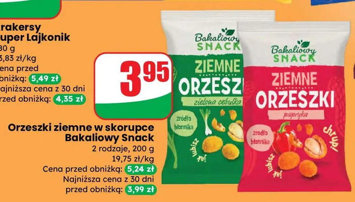 Orzeszki ziemne w skorupce promocja w Dino