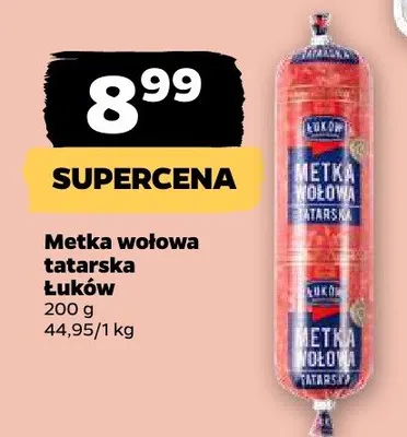 Mętka wołowa tatarska Łuków promocja w Netto