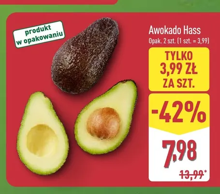Awokado Hass 2-pak promocja w Aldi