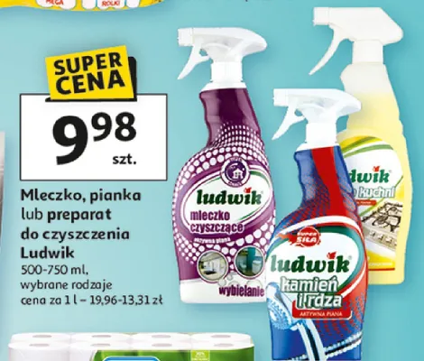 Mleczko, pianka lub preparat do czyszczenia Ludwik promocja w Auchan