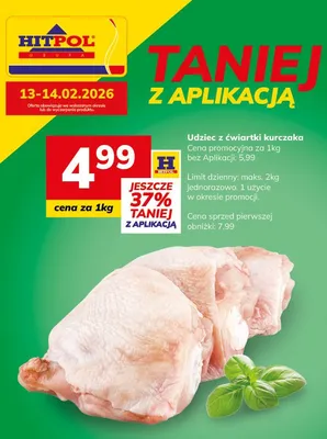 Udziec z ćwiartki kurczaka promocja w Hitpol