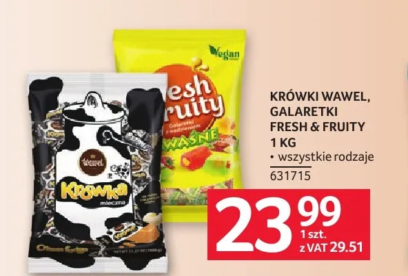 Galaretki Wawel Fresh & Fruity promocja w Selgros