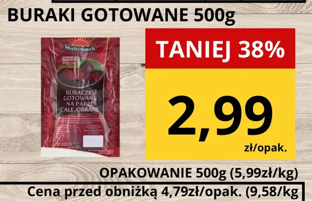 Buraki gotowane promocja w Supeco