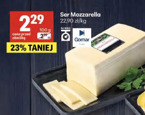 Ser Mozzarella promocja w Delikatesy Centrum