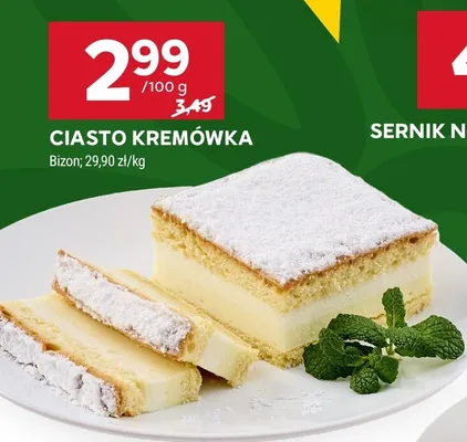 Ciasto kremówka promocja w Stokrotka