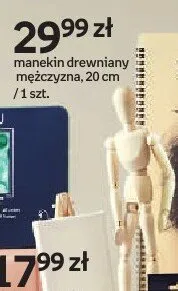 Manekin drewniany mężczyzna 20cm CREADU promocja w Empik
