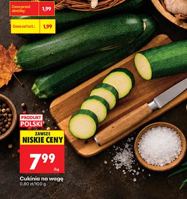 Cukinia na wagę promocja w Biedronka