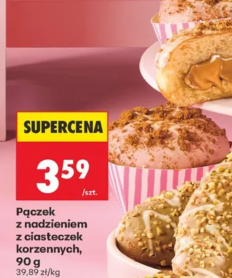 Pączek z nadzieniem z ciasteczek korzennych promocja w Biedronka