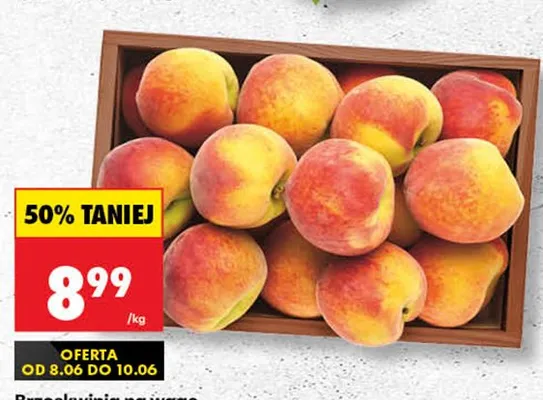 Brzoskwinia na wagę promocja w Biedronka