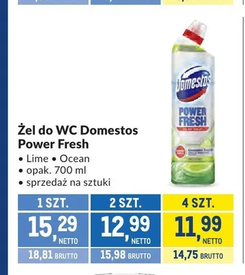 Żel do WC Domestos Power Fresh Ocean promocja w Makro