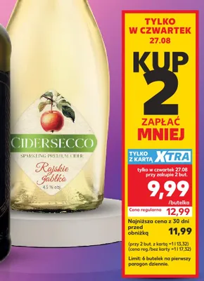 Cydr Cidersecco promocja w Kaufland