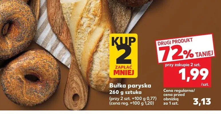 Bułka paryska promocja w Kaufland