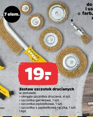 Zestaw szczotek drucianek promocja w Netto