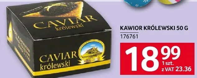 Kawior królewski 50 g promocja w Selgros