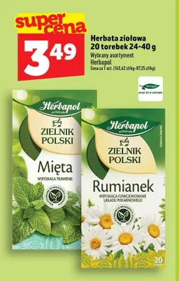 Herbata ziołowa Herbapol Zielnik Polski Mięta promocja w TOPAZ