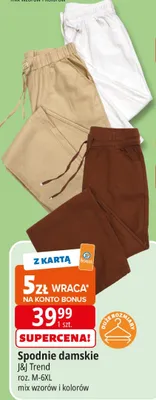 Spodnie damskie promocja w Leclerc
