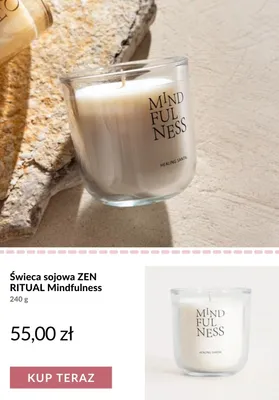 Świeca sojowa Zen Ritual Mindfulness promocja w Homla