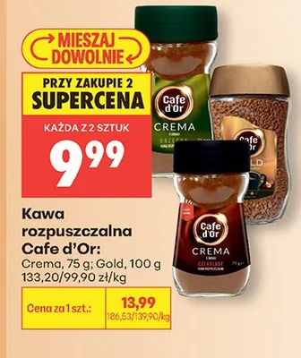 Kawa rozpuszczalna Cafe d'Or Gold promocja w Biedronka