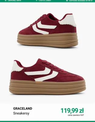 Sneakersy Graceland promocja w Deichmann